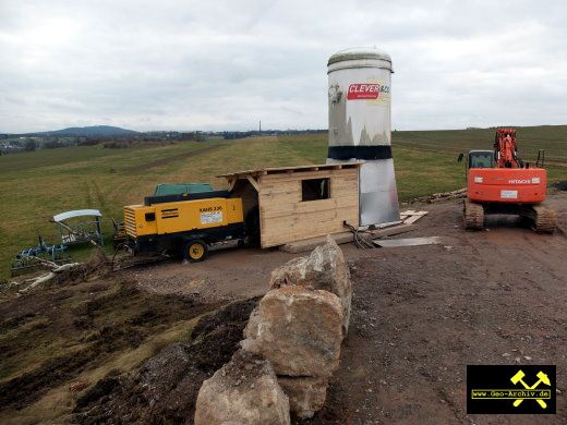 Aufwaeltigung von SDAG Wismut Schacht 76, Revier Schneeberg, Erzgebirge, Sachsen, (D) 1. Januar 2022 (11).JPG